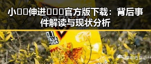 小🐔🐔伸进🈲🔞🔞官方版下载：背后事件解读与现状分析