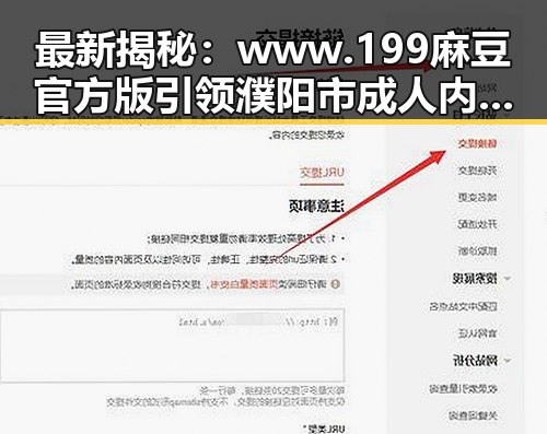 最新揭秘：www.199麻豆官方版引领濮阳市成人内容新潮流