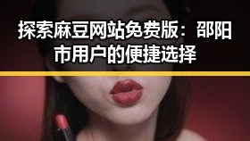探索麻豆网站免费版：邵阳市用户的便捷选择