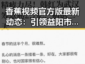 香蕉视频官方版最新动态：引领益阳市用户体验革新