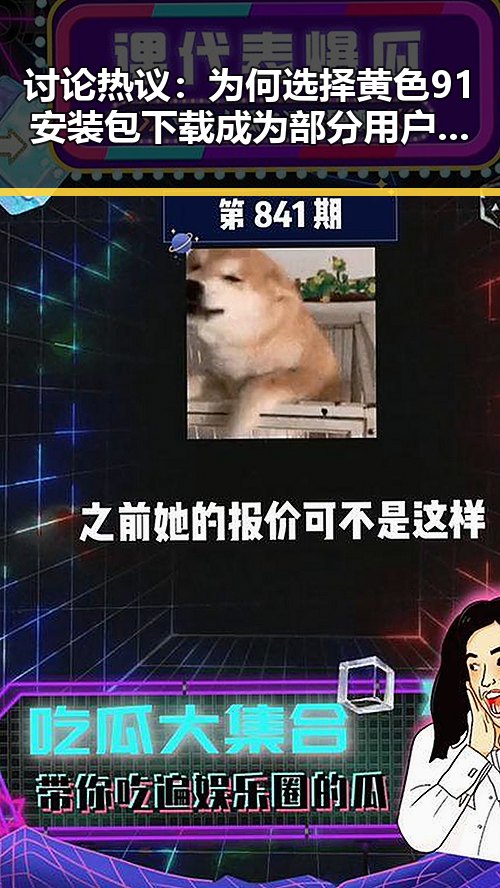 讨论热议：为何选择黄色91安装包下载成为部分用户的首选