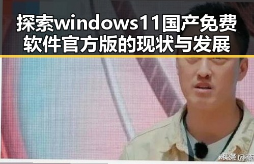 探索windows11国产免费软件官方版的现状与发展