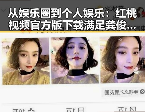 从娱乐圈到个人娱乐：红桃视频官方版下载满足龚俊粉丝的多样需求
