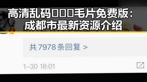 高清乱码🔞❌♋毛片免费版：成都市最新资源介绍