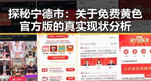 探秘宁德市：关于免费黄色官方版的真实现状分析