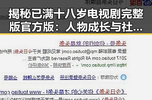 揭秘已满十八岁电视剧完整版官方版：人物成长与社会反映