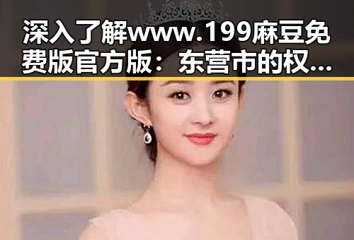 深入了解www.199麻豆免费版官方版：东营市的权威资源平台
