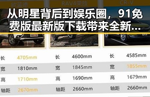 从明星背后到娱乐圈，91免费版最新版下载带来全新体验