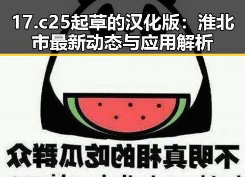 17.c25起草的汉化版:淮北市最新动态与应用解析