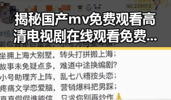 揭秘国产mv免费观看高清电视剧在线观看免费版：娱乐与争议的交汇点