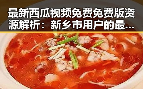 最新西瓜视频免费免费版资源解析：新乡市用户的最佳选择