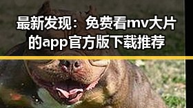 最新发现：免费看mv大片的app官方版下载推荐