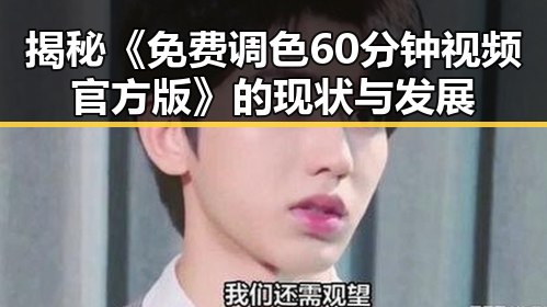 揭秘《免费调色60分钟视频官方版》的现状与发展
