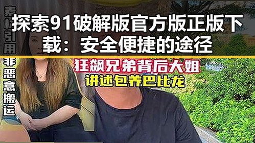 探索91破解版官方版正版下载:安全便捷的途径