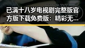 已满十八岁电视剧完整版官方版下载免费版:精彩无限的观看体验