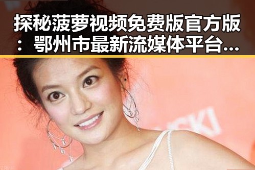 探秘菠萝视频免费版官方版:鄂州市最新流媒体平台介绍