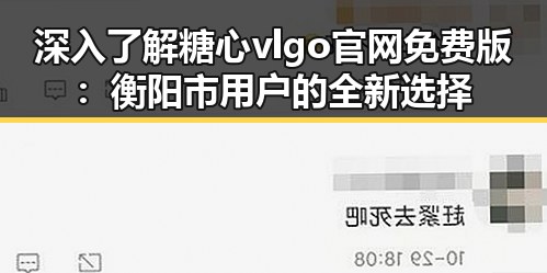 深入了解糖心vlgo官网免费版:衡阳市用户的全新选择